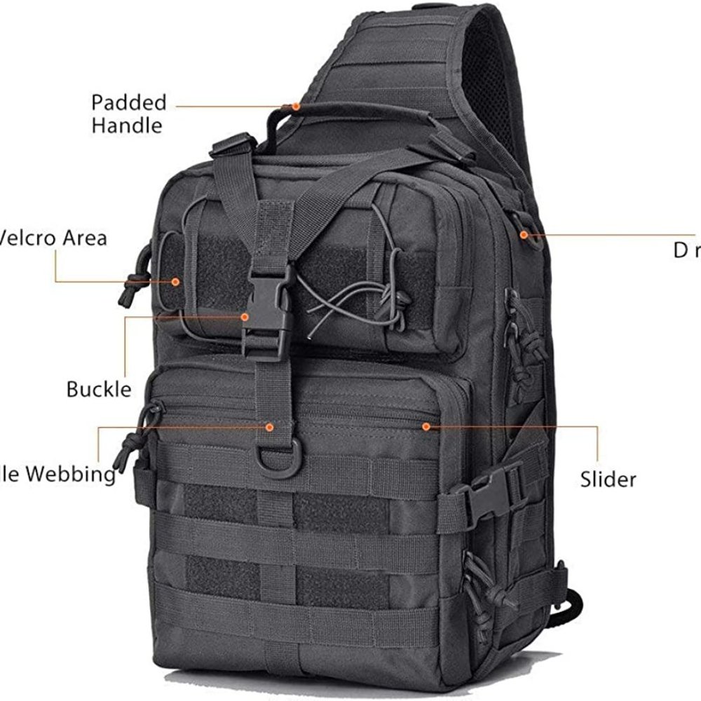Tactical Military Medium Sling Range Bag